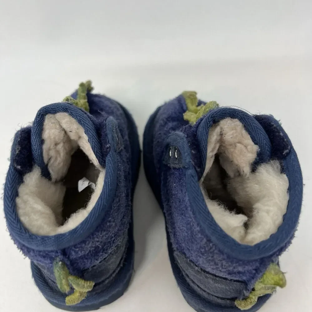 Ugg Australia Kid's sz 6 Dydo Neumel II Dinosaur Navy Blue Boots Toddler Boy